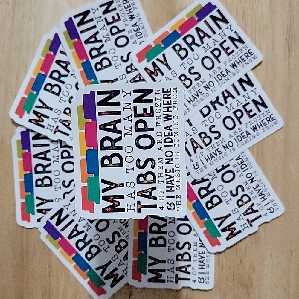 10 Pack Funny Stickers, Water Bottle Stickers, 3" Weatherproof Stickers